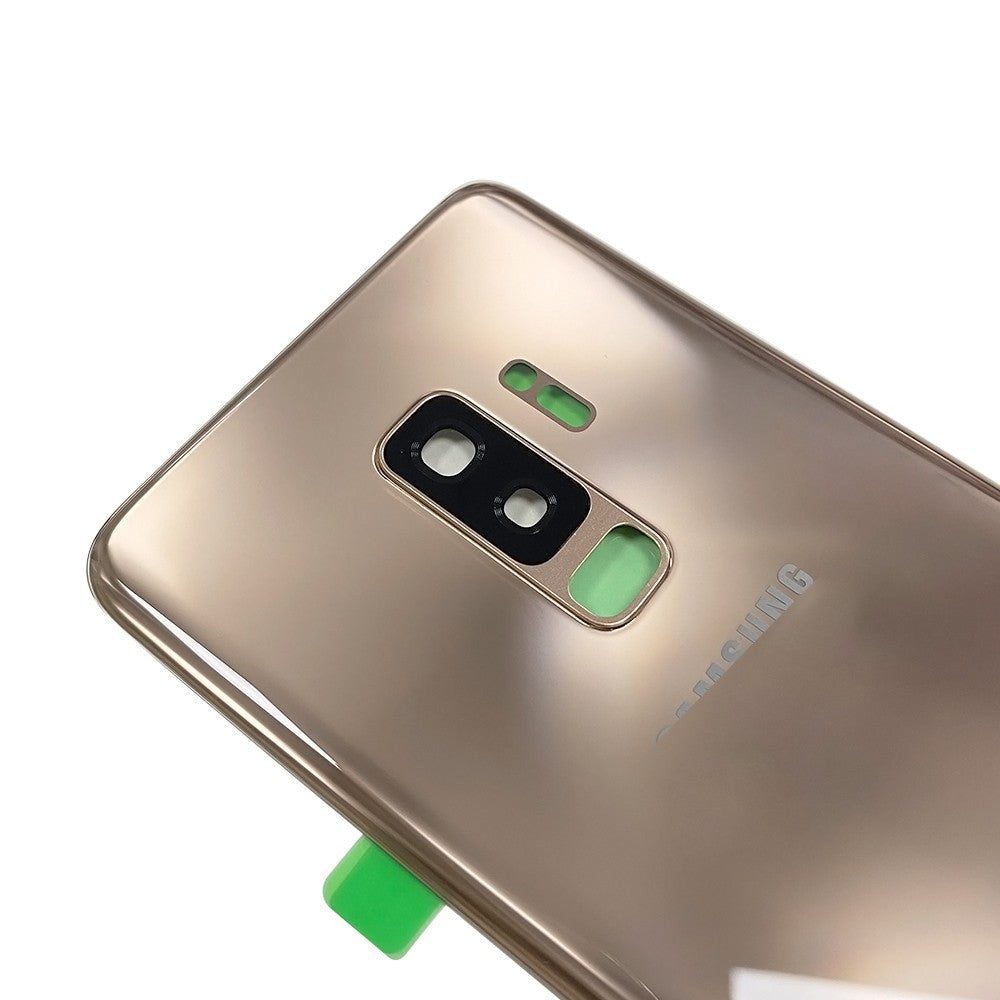 Brown Rear Cover Glass For Samsung Galaxy S9 Plus G965F-Gold Brown Rear Cover Glass For Samsung Galaxy S9 Plus G965F-Gold